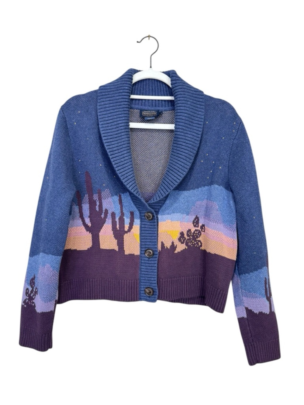 Pendleton Starry Night Western Cardigan Large - Picture 5 of 11